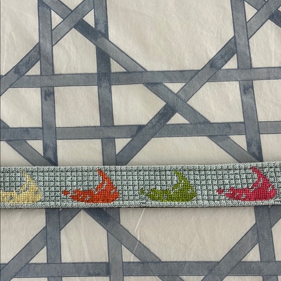 Never worn- Nantucket Island Needlepoint Belt